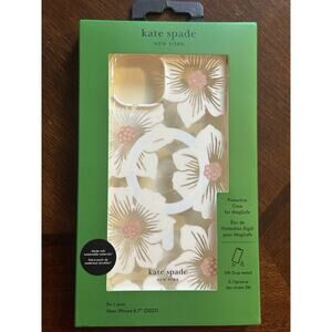 KATE SPADE Protective Case For IPHONE 15 PRO MAX (6.7”) Flowers White Pink Glam
